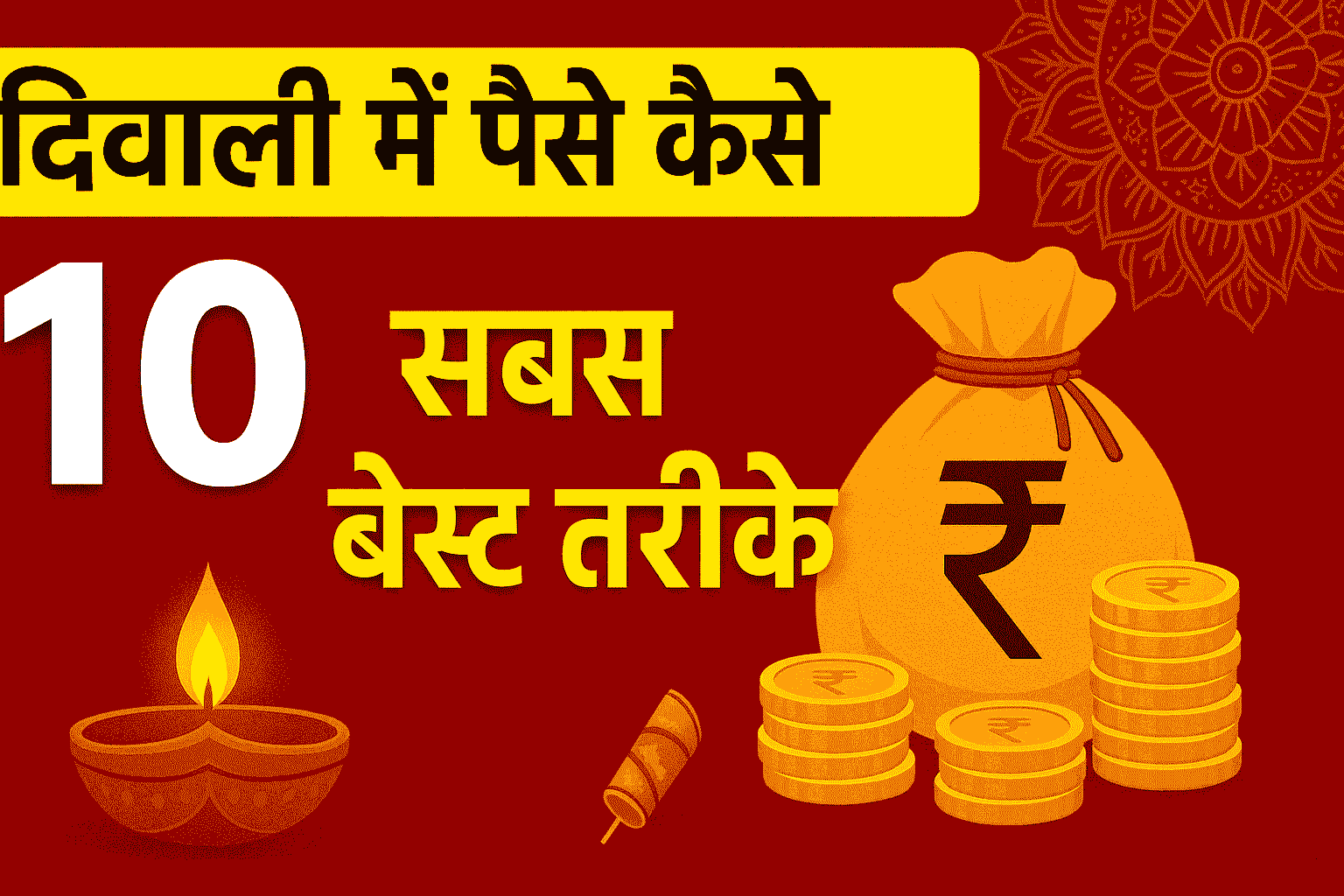 दिवाली में पैसे कैसे कमाएं 10 सबसे बेस्ट तरीके । tareeke